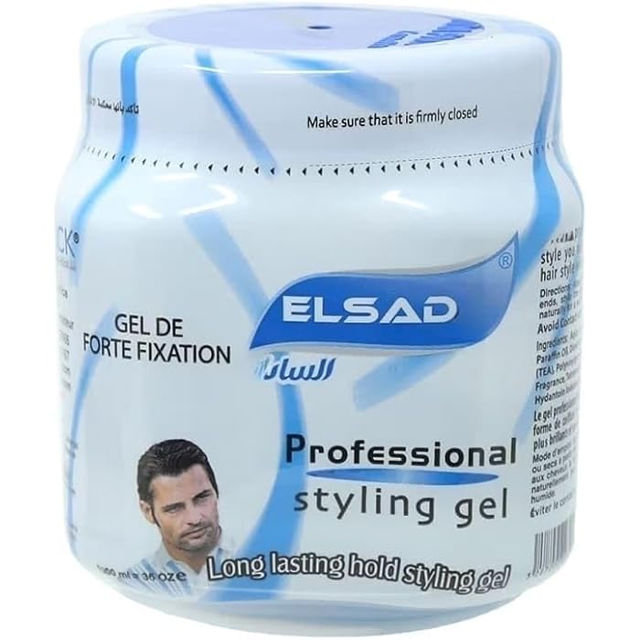 Professional Hair Styling Gel Long Lasting Blue 1000ml - Image 1